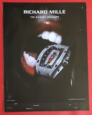 Press Advertising RICHARD MILLE The Diamond Cruncher Watch - FRED Jewelry