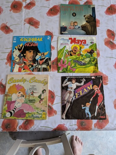 Lot disques vinyles tours - lot, 45