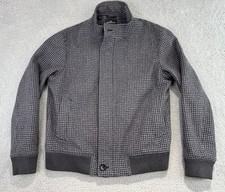 Rodd And Gunn Men’s Grey Wool Barrhill Blouson Bomber Jacket Size Large