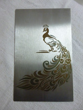 Plaque inox brossé  avec