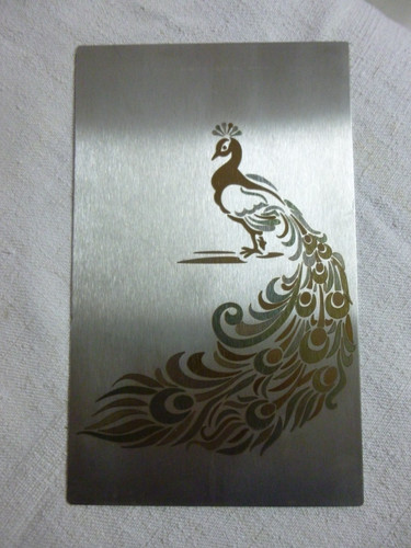 Plaque inox brossé - ,