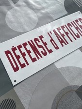 Plaque en tôle émaillée