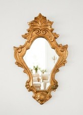 Miroir mural doré vintage