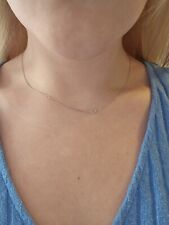 9ct White Gold Adjustable chain 9k 9 carat 16" to 18"