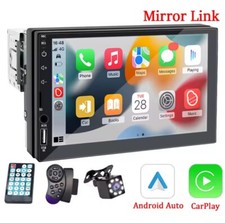 Autoradio 1 DIN 7” CarPlay Android Auto USB Bluetooth + Caméra 🚗📱
