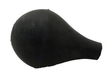 Noir Caoutchouc Ampoule Forme
