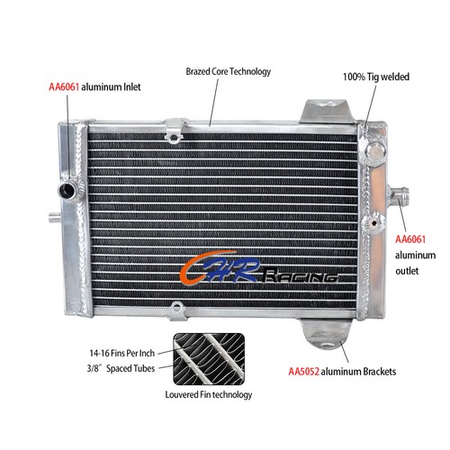 Row aluminum radiator for - 3,