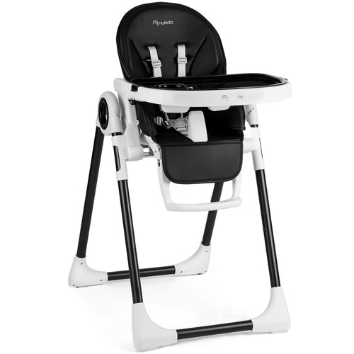 Chaise haute nukido - haute, noire