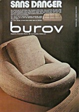 1971 BUROV SAFE ARMCHAIR AND SOFA PRESS AD
