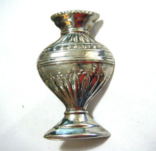 Vintage 80s REO Sterling Silver Flower Boutonniere Bud Vase Lapel Brooch Pin