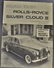 1960-1961 Rolls Royce Silver Cloud II Road Test Brochure Excellent Original