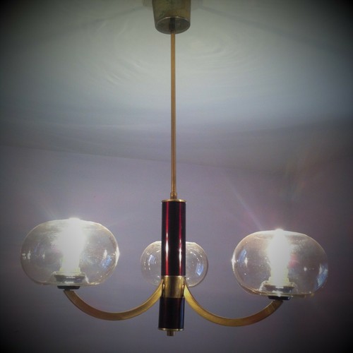 Lustre vintage rouge - et, dore