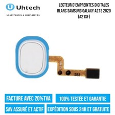 Lecteur d'Empreintes Digitales Blanc Pour Samsung Galaxy A21S (A217F)