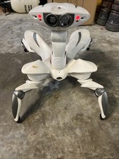 WowWee White Roboquad Robo Quad Full Size Robot Working No Remote