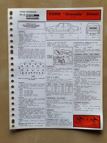 Fiche technique automobile - technique,