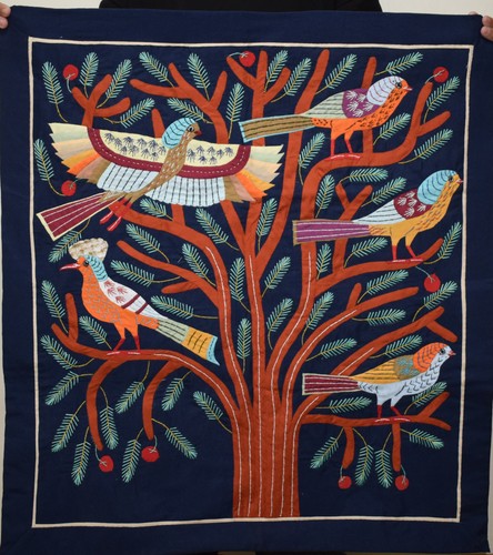 Tenture oiseaux arbre vie - tenture, de