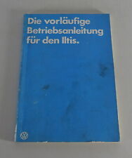 Operating Instructions/Manual VW Iltis Type 183 Bundeswehr 0.5t GL Stand 11/1978