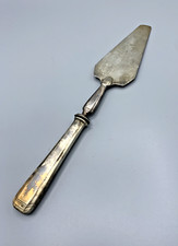Antique Silver Metal Flat Pie