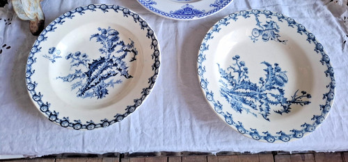 Anciennes assiettes creuses - anciennes,