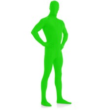 AltSkin Costume Zentai - Complet Déguisement - Vert Éclair Extensible (9 Tailles
