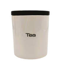 🍵 Pot à Thé en Céramique avec Couvercle en Bois Hermétique – Boîte Rangement