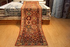 _ANTIQUE_CAUCASIAN_MOGHAN_KAZAK_ Circa 1850's authentic vintage 3x12 ft. 19th c.