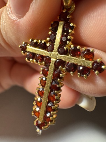Pendentif croix 18 - croix, or