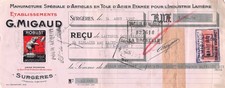 1937 SPECIAL MANUFACTURE OF STEEL CANVAS ARTICLES ETS G MIGAUD A SURGERES