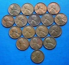Lot : 17 x Lincoln One cent