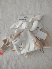 Doudou Lapin Snow Plat Blanc