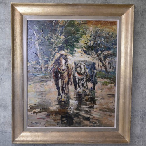 Chevaux corses huile au - corses,