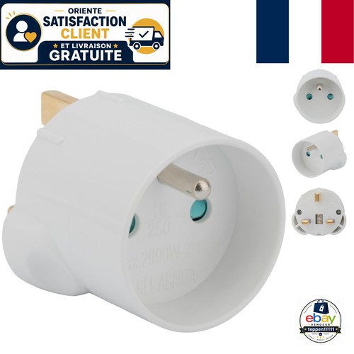 Adaptateur prise type e - adaptateur,