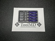 Snap-on Tools USA NOS 4pc DARK PURPLE Mini Hard Handle Pick / Awl Set ASA204BDP