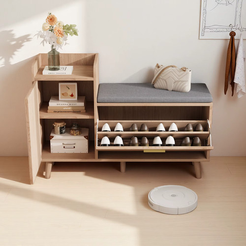 Shoe storage bench with - with, seat