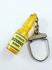 KEYRING - Miniature BLACK EXTRACTS NANCY Vintage Liqueurs Syrups 1960s