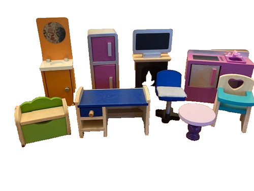 Vtg lot wooden chunky - vtg, of