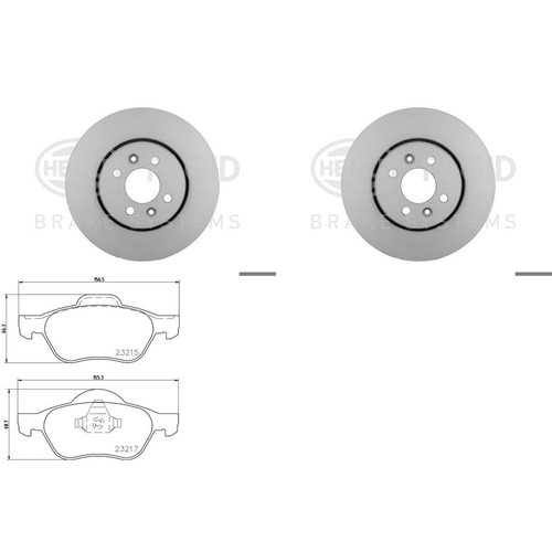 Hella kit freins disques - hella,