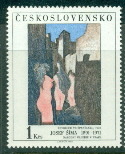 Czechoslovakia 1982 painting - czechoslovakia,