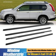 4x Weatherstrip Window Seal Moulding Trim Seal Belt For Nissan X-Trail T31 08-13