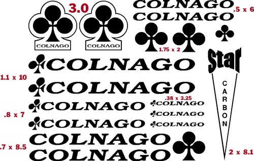 Colnago bicycle vinyl - colnago,