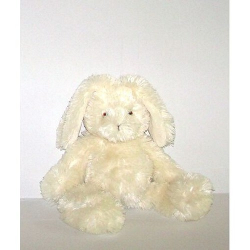 Doudou lapin blanc cassé - doudou, ou