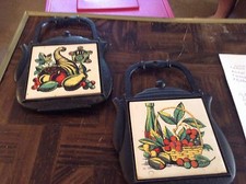 Cast and tile kettle trivet