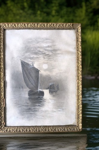 Marine dessin fusain - marine,