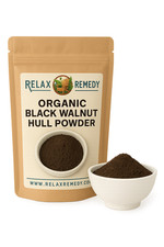 Organic Black Walnut Hulls Powder - 100% Pure, Non-GMO Juglans Nigra, Detox Herb