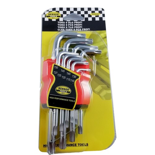Jeu clés torx étoile - 9,