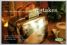 Phone in Toaster Sleeping We Make No Mistakes Ikea Store Ad Postcard UNP 4x6 
