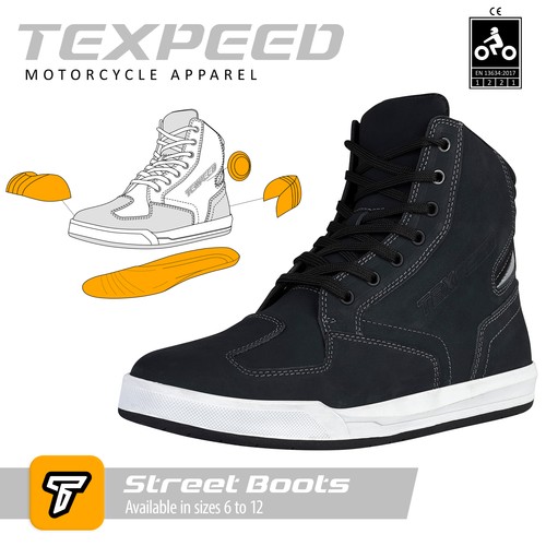 Bottes cuir moto - cuir,