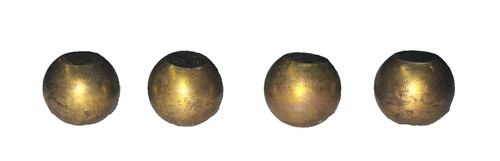 Lot pieds boule en bronze - en,