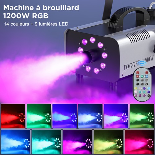 Machine fumée 1200w - à, rgb