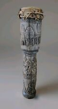 Beautiful African Carved Tam-Tam Barrel Monoxyl Coin. Ethnic Art 